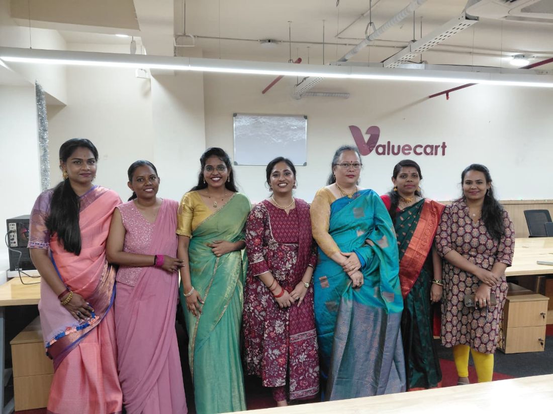 Team on saree day